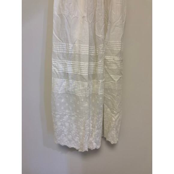 Vintage Baby Infant Christening Baptism Linen Lace Gown Dress - Picture 3 of 5